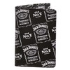 Jack Daniels Signature Label Trifold Wallet - Black Leather