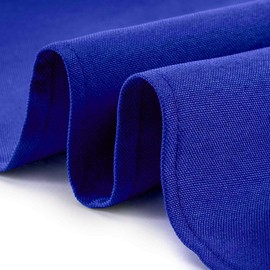 Trimming Shop 20 Inch Cotton Polyester Royal Blue Table Napkin for Home, Hotel, Christmas Dinning, Wedding, Banquet, Party, Events, Hemmed Edges Lightweight & Machine Washable, 10Pcs