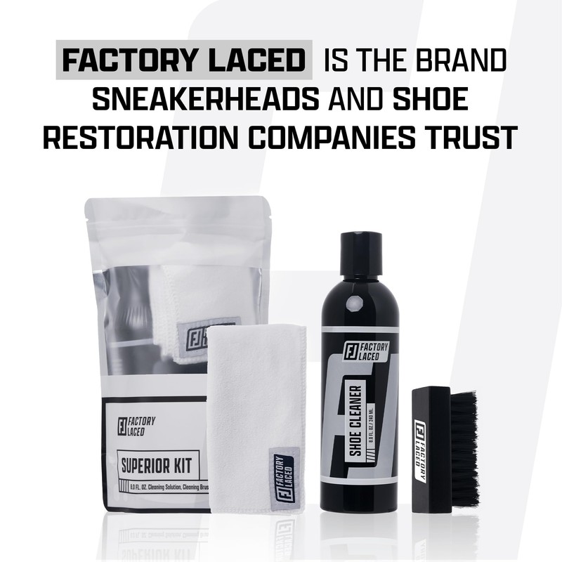 FACTORY LACED Shoe Cleaner Kit - Sneaker Cleaning Kit Includes: