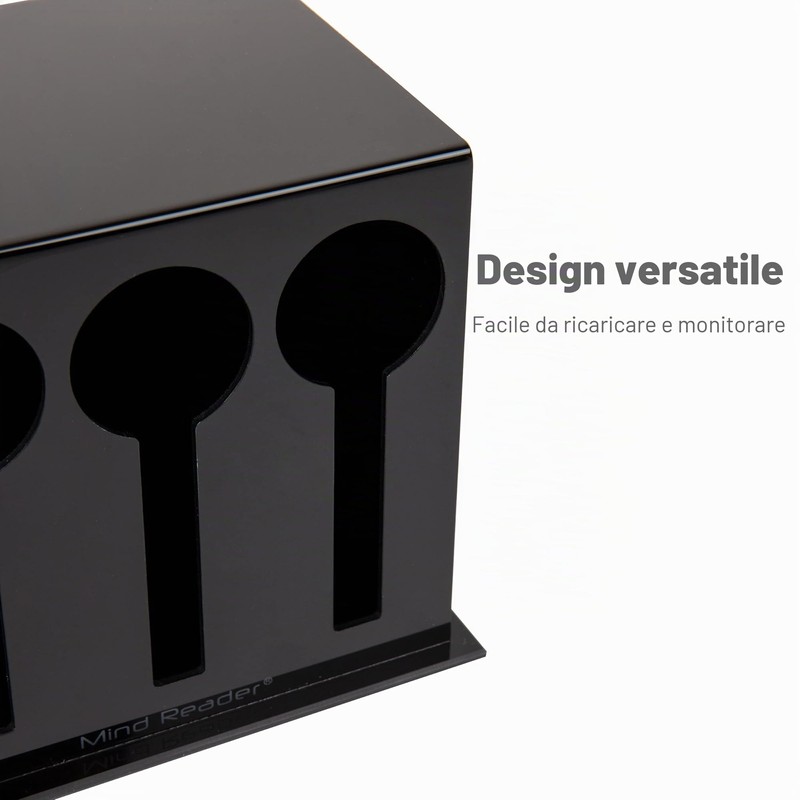 Mind Reader Dispenser per utensili, organizer per argenteria, forchetta e