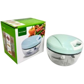 Belscoop Manual Vegetable Chopper and Dicer, Stainless Steel Blades