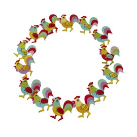 Norinoya 50Pcs Easter Crafts Wooden Buttons for Kids, Mixed Wood Buttons for Sewing DIY Cloth,Buttons for Sewing Knitting Arts Crafts DIY Handmade