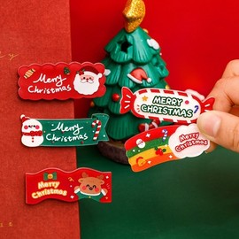 [Imported] Christmas Character Acrylic Hair Clips - Decorative Bangs Pins (Small Gift) lf1362 Free Size/Option NO.5 50ea