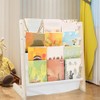 HURRISE Kid Bookcase, Standing Children's Bookshelf, Cotton Storage Bookshelf Bookcase