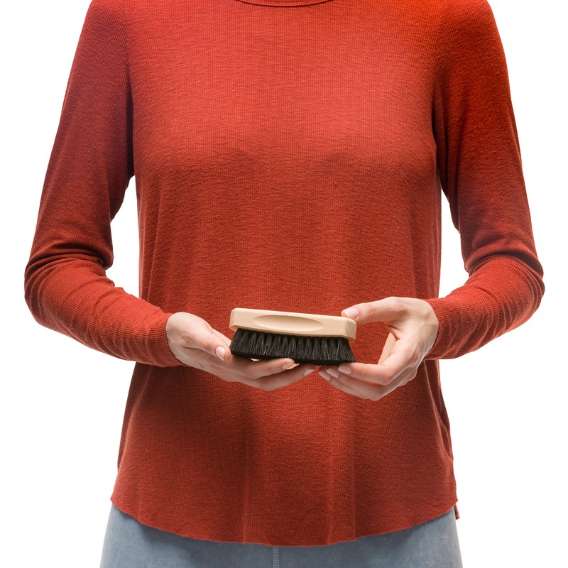 Redecker Beechwood Horsehair Brush - black -