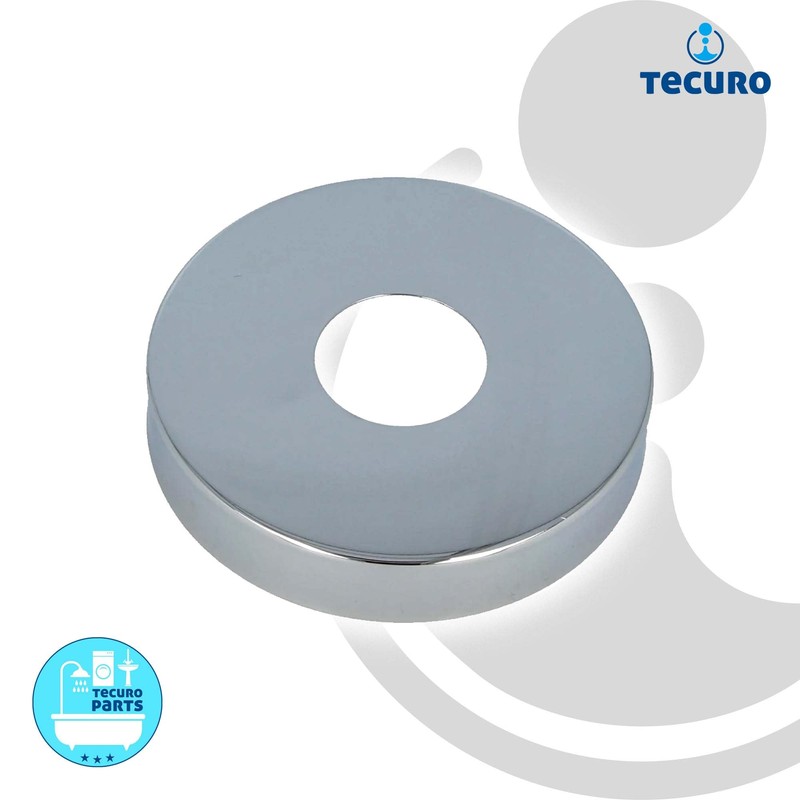 tecuro Tap rosette chrome-plated brass diameter 22 mm x diameter