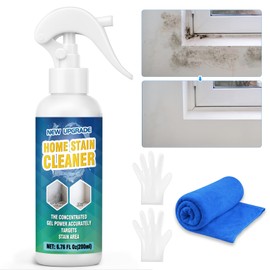 Powerful Mold Stain Cleaner, Multi-Surface Cleaning Spray for Walls, Tiles, Grout, Ceilings, Decks, Sinks, Brick and Washing Machines, Household Interior and Exterior Stain Remover
