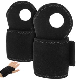 SUPVOX 2pcs Adjustable Weight Lifting Wrist Wraps for Men Women Gymnastics Wrist Support Straps Breathable Spandex for Weightlifting Barbell Outdoor Activities