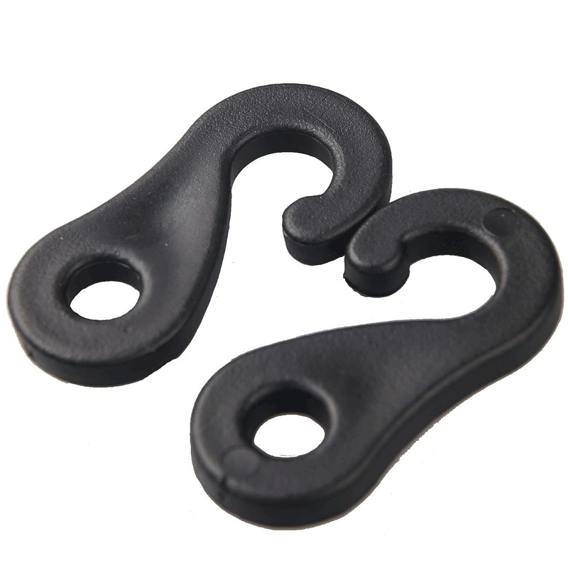 Camping Snaps Hooks Plastic Buckles, 6.5mm Hole Clip Accessories for