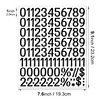 Large Number Stickers Set of 3 Waterproof Number Stickers Large