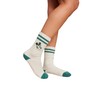 Barefoot Dreams® CozyChic® Unisex Mickey Athletic Crew Socks, Cream-Pinecrest, Small/Medium