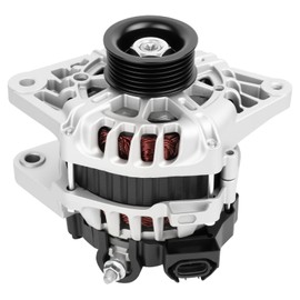 New Alternator for Hyundai Accent L4 1.6L 2012-2013-2014-2015-2016-2017,for Hyundai Veloster L4 1.6L 2012-2017,for Kia Rio L4 1.6L 2012-2013 High Output 90Amp Alternator 2608483 2616741 37300-2B300