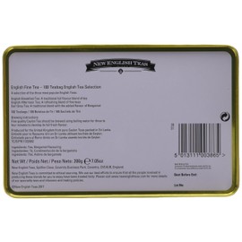 New English Teas Teabag Tin, 100-Count