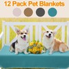 SmoothNovelty 12 Pcs Large Puppy Dog Blanket 30 x 20