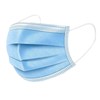 Komonee 10 x Face Mask 3 Ply Disposable Blue Dustproof