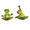 Bollweg Set of 2 Yoga Frog Peace Decorative Figure Frog