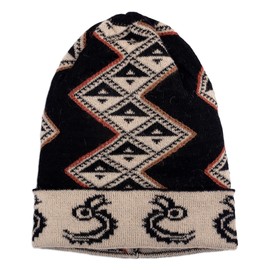 NOVICA Alpaca Blend hat, 'Noble Origins' Beige, Black