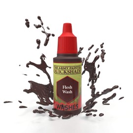 The Army Painter Flesh Wash - Quickshade Wash - Non-Toxic Lightly Pigmented Water Based Wash Paint for Tabletop Roleplaying, Boardgames, and Wargames Miniature Model Painting
