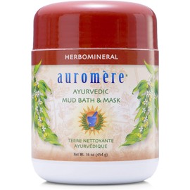Ayurvedic Herb and mineral Mud Bath by Auromere - All Natural Mud Bath that Purifies and Rejuvenate Skin Effects - Eliminates Toxins and Impurities While Nourishes Skin - 16 oz