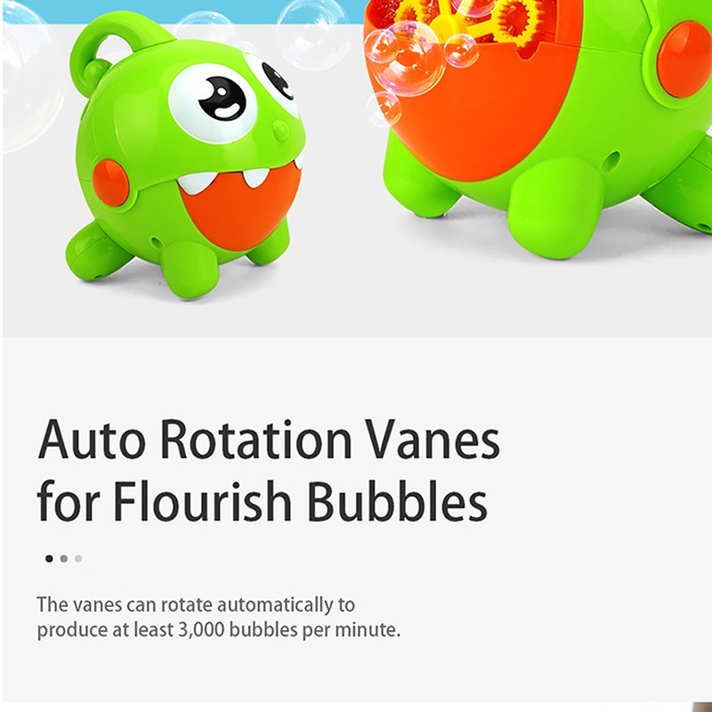 Electric Bubble Blowing Toys Children Rechargeable One Button Operation Bubble