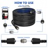 ClearRush Pressure Washer Hose 50FT Kink Resistant 1/4",3600 PSI Power