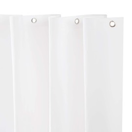 Kenney Heavyweight Mildew-Resistant PEVA Shower Curtain Liner, 70" W x 72" H, White