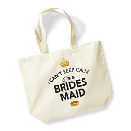 Bridesmaid, Bridesmaid Bag, Tote Bag, Bridesmaid Keepsake, Wedding Gift, Present, Hen Party, Hen Party Bag, Hen Do Gifts, Ideas For Bridesmaid, Keepsake (Natural)