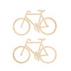 Rayher Wooden bicycle, decoration, miniature bicycle, wood, FSC certified, natural,