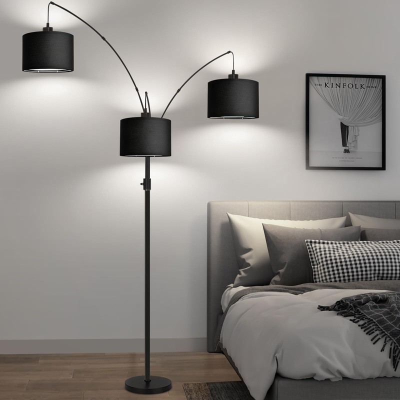Dimmable Floor Lamp - 3 Lights Arc Floor Lamps for