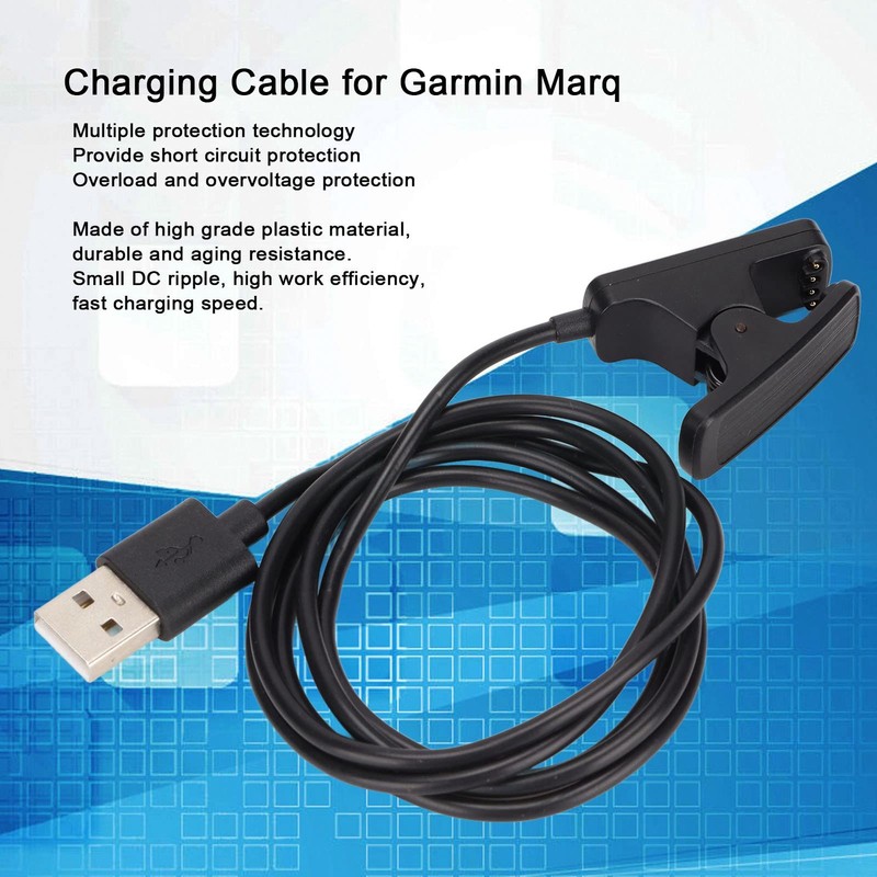 100 cm für Marq USB-Ladekabel, Langlebiger Ersatz-Uhren-Ladeclip für Büro, Zuhause