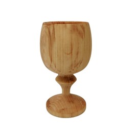 Wooden World - Large wooden goblet cup made of cherry wood, ecological and solid