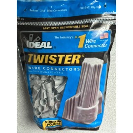 Ideal NEW 250 pack IDEAL 30-642 TWISTER WIRE CONNECTOR MODEL 342 GRAY 18-6 AWG