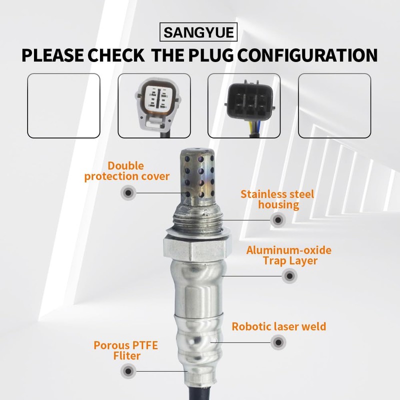 Sangyue 2PCS Oxygen O2 Sensor 1 & 2 for 2014