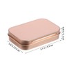 COHEALI Metal Rectangular Empty Hinged Tins: 5 Pack Mini Portable