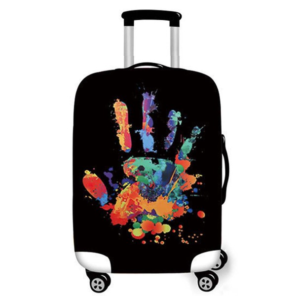 Washable Elastic Suitcase Protective Cover, Suitcase Cover Made of Polyester,
