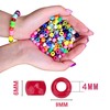 Greentime Pony Beads Bracelets Making Kit, 9mm Pony Beads Rainbow