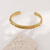 Embossed Moon Star Sun Bangle Cuff Bracelet for Women Fashion