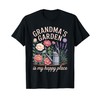 Grandma’s Garden Floral Watering Can Happy Grandmother Tee T-Shirt