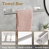Vanloory Self Adhesive Bath Towel Bar, Stainless Steel Towel Racks