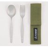 Katsurika Shoji PTYGRACE Titanium Spoon and Fork Set, Large, Storage
