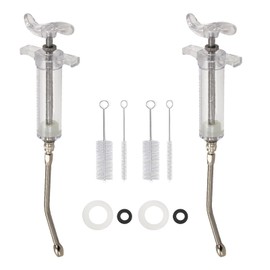 20ml Plastic Steel Feeding Syringe Kit With Nozzle, Adjustable Reusable Dispenser, Suitable For Cows, Goats, Sheep, Pigs, Horses, Dogs, Cats, And Small Pets (20ml)