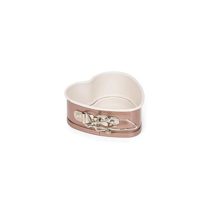 Patisse Ceramic Mini Heart Spring Form Pan 12 cm, Steel