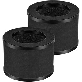 Cabiclean 2 Pack TZ-K1 True HEPA Replacement Filter Compatible with ToLife TZ-K1 Air Puri-fier and AROEVE MK01 MK06, 3-in-1 H13 HEPA Filter Replacement for Smoke Pollen Dander, Black