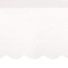 Elegant White Scalloped Paper Table Cover (137cm x 274cm) -