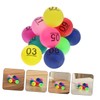 WOONEKY Small Plastic Balls 20 Pack DIY Project Balls Printed