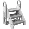 GAOMON Foldable Step Stool for Kids, Toddler Adjustable 3 Step