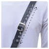 FLAG CROSS BELT HOLDER CARRIER BLACK LEATHER Military Parade POLE
