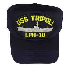 EC USS Tripoli LPH-10 HAT - Navy Blue - Veteran Owned Business