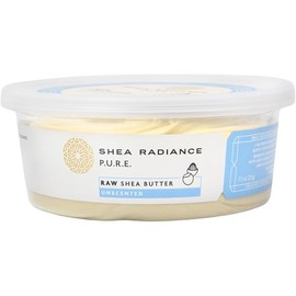 Shea Radiance P.U.R.E Raw Shea Butter | 100% Natural & Unrefined Body Butter | Soothes, Softens, & Increases Collagen | Long Lasting Moisture | Moisturizer for Sensitive Skin | Unscented (7.5 oz)