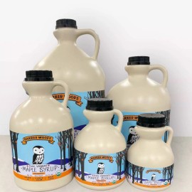 Barred Woods Maple Pure Organic Vermont Maple Syrup - From Barred Woods Maple - Amber Rich, Quart Jug